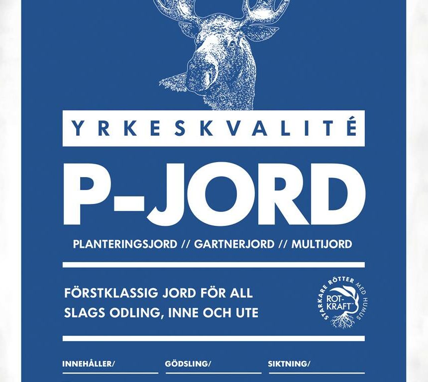p-jord planteringsjord för odling inne och ute